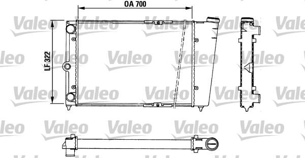 Valeo 883724 - Radiator, engine cooling autospares.lv