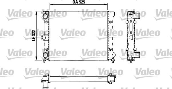 Valeo 883720 - Radiator, engine cooling autospares.lv