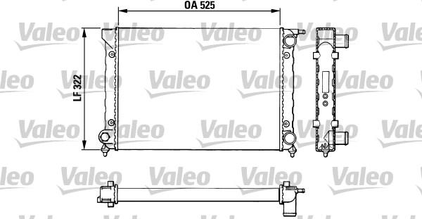 Valeo 883727 - Radiator, engine cooling autospares.lv