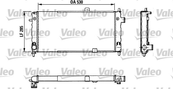 Valeo 883771 - Radiator, engine cooling autospares.lv