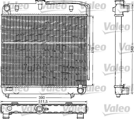 Valeo 883777 - Radiator, engine cooling autospares.lv