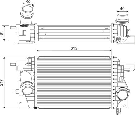 Valeo 822912 - Intercooler, charger autospares.lv