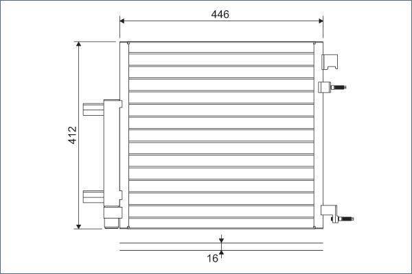 Valeo 822578 - Condenser, air conditioning autospares.lv