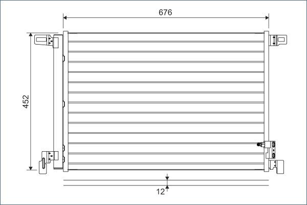 Valeo 822609 - Condenser, air conditioning autospares.lv