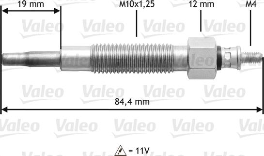 Valeo 345145 - Glow Plug autospares.lv