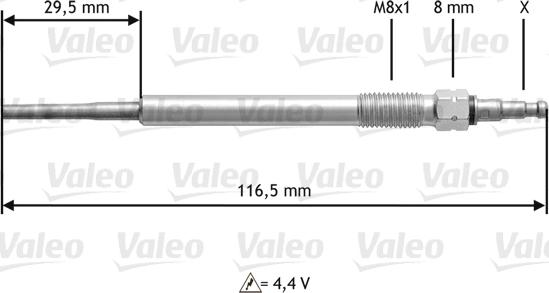 Valeo 345147 - Glow Plug autospares.lv