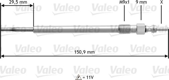 Valeo 345131 - Glow Plug autospares.lv