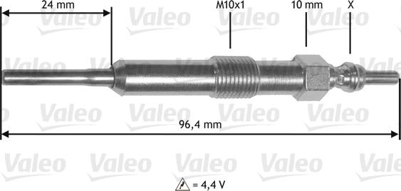 Valeo 345171 - Glow Plug autospares.lv