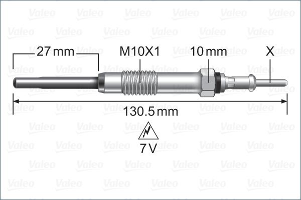 Valeo 345249 - Glow Plug autospares.lv