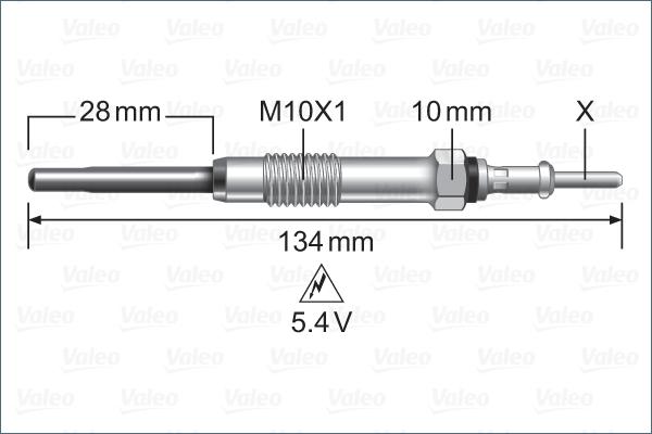 Valeo 345241 - Glow Plug autospares.lv