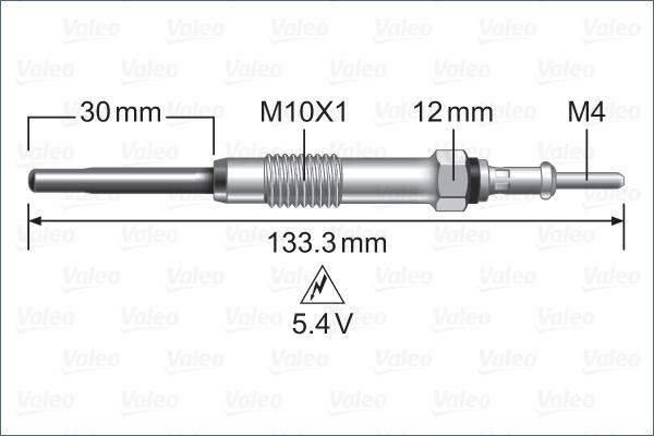 Valeo 345243 - Glow Plug autospares.lv