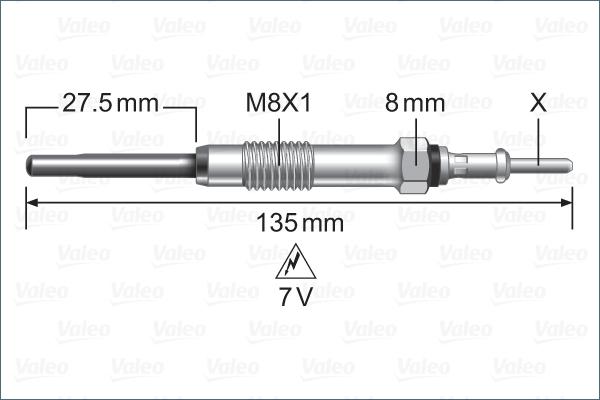 Valeo 345251 - Glow Plug autospares.lv