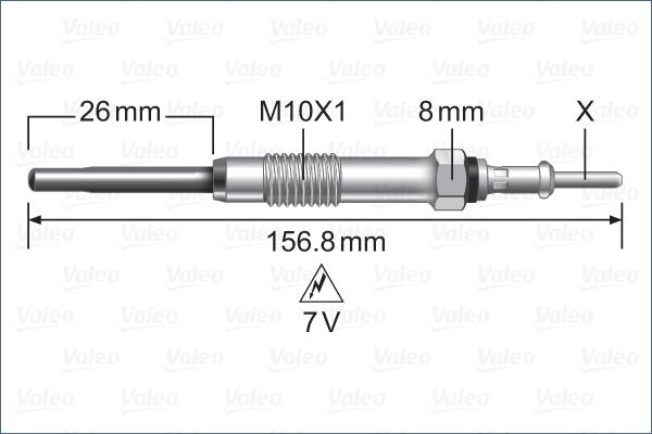 Valeo 345258 - Glow Plug autospares.lv