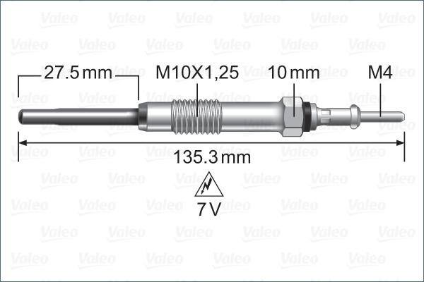 Valeo 345262 - Glow Plug autospares.lv