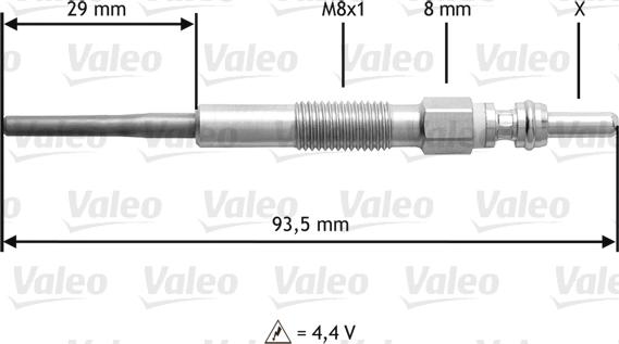 Valeo 345206 - Glow Plug autospares.lv