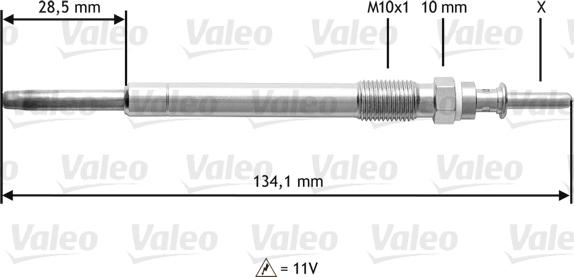 Valeo 345208 - Glow Plug autospares.lv