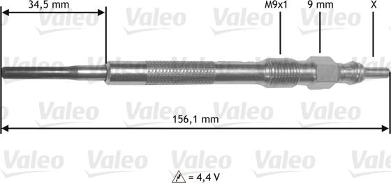 Valeo 345219 - Glow Plug autospares.lv