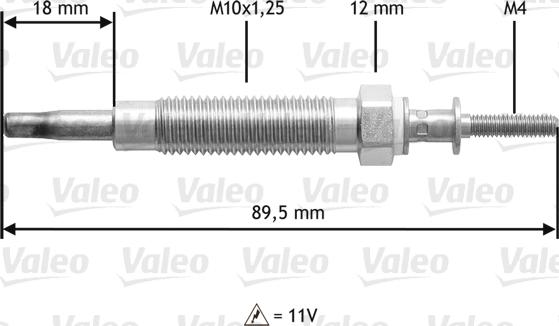 Valeo 345215 - Glow Plug autospares.lv