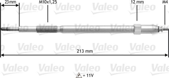 Valeo 345221 - Glow Plug autospares.lv