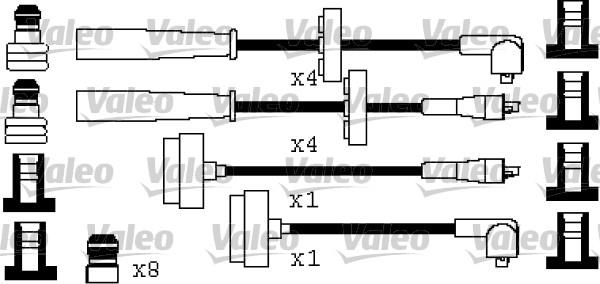 Valeo 346521 - Ignition Cable Kit autospares.lv