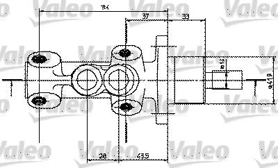 Valeo 350819 - Brake Master Cylinder autospares.lv