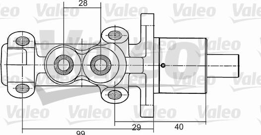 Valeo 350704 - Brake Master Cylinder autospares.lv