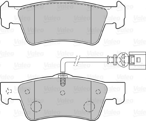 Valeo 301946 - Brake Pad Set, disc brake autospares.lv