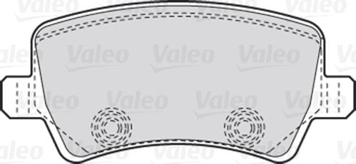 Valeo 670928 - Brake Pad Set, disc brake autospares.lv