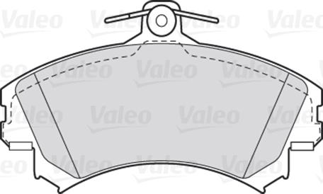 Valeo 301493 - Brake Pad Set, disc brake autospares.lv