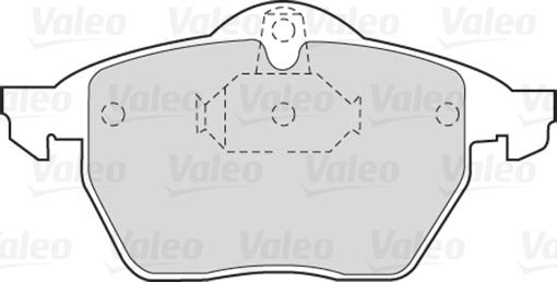 Valeo 301454 - Brake Pad Set, disc brake autospares.lv