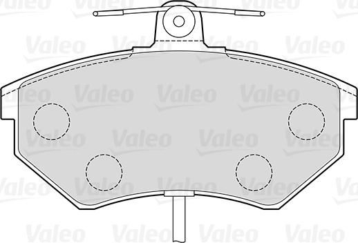 Valeo 301484 - Brake Pad Set, disc brake autospares.lv