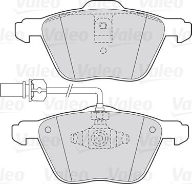 Valeo 301565 - Brake Pad Set, disc brake autospares.lv