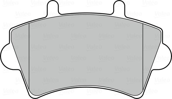 Valeo 301537 - Brake Pad Set, disc brake autospares.lv