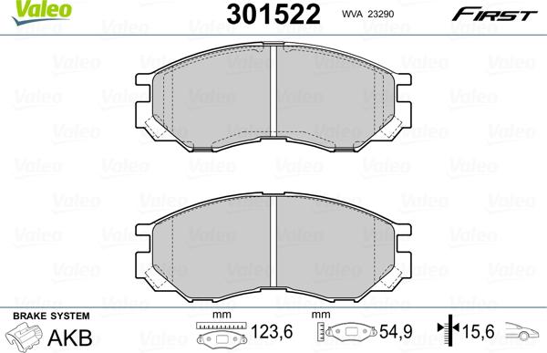 FTE 9001267 - Brake Pad Set, disc brake autospares.lv