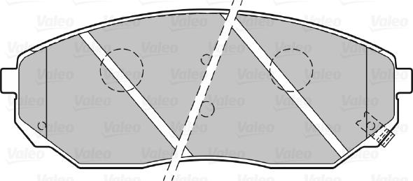 Valeo 301654 - Brake Pad Set, disc brake autospares.lv