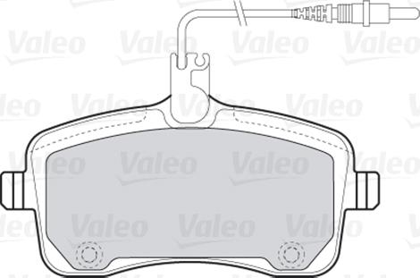 Valeo 670024 - Brake Pad Set, disc brake autospares.lv