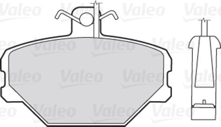 Valeo 301095 - Brake Pad Set, disc brake autospares.lv