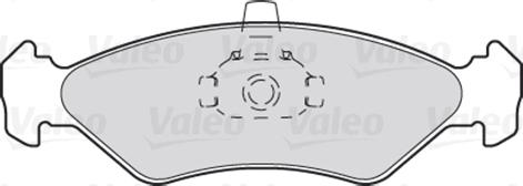 Valeo 301043 - Brake Pad Set, disc brake autospares.lv