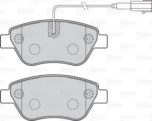 Valeo 301051 - Brake Pad Set, disc brake autospares.lv