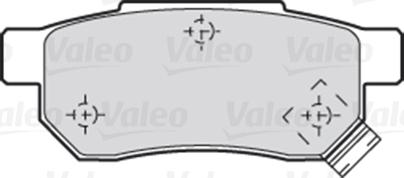 Valeo 670053 - Brake Pad Set, disc brake autospares.lv