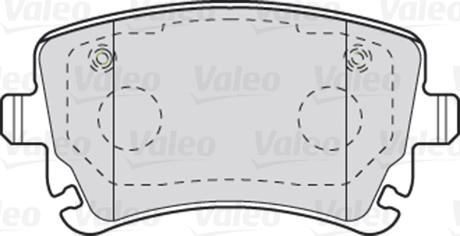 Valeo 670004 - Brake Pad Set, disc brake autospares.lv