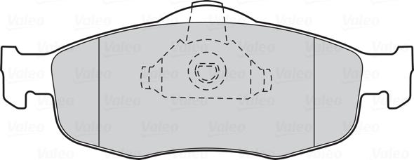 Valeo 301034 - Brake Pad Set, disc brake autospares.lv