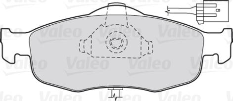 Valeo 301033 - Brake Pad Set, disc brake autospares.lv