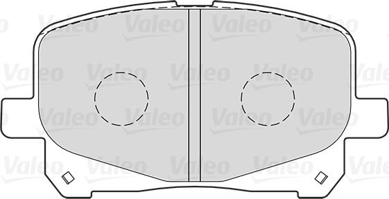 Valeo 301025 - Brake Pad Set, disc brake autospares.lv