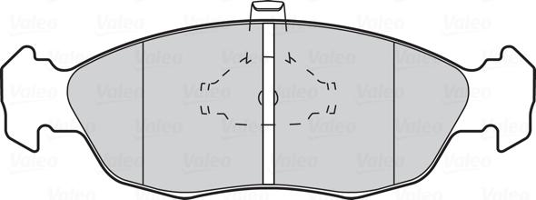 Valeo 301074 - Brake Pad Set, disc brake autospares.lv