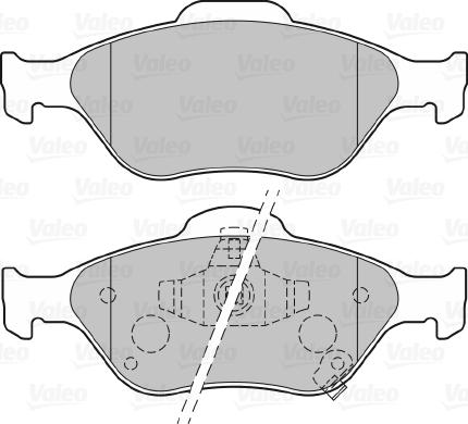 Valeo 670026 - Brake Pad Set, disc brake autospares.lv