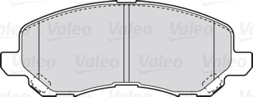 Valeo 301886 - Brake Pad Set, disc brake autospares.lv