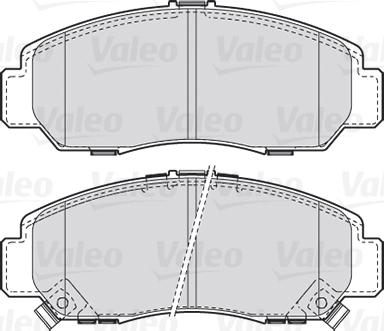 Valeo 301887 - Brake Pad Set, disc brake autospares.lv