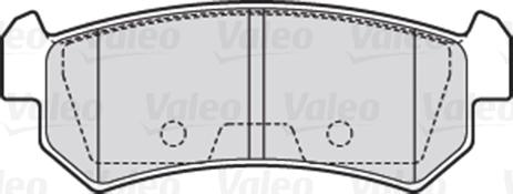 Valeo 301874 - Brake Pad Set, disc brake autospares.lv