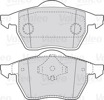 Valeo 301355 - Brake Pad Set, disc brake autospares.lv